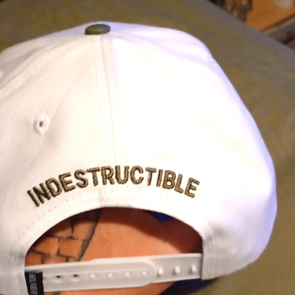 Hot Stuff,Flatbill,Snapback, Indestructible, 2 tone, Green & White, NWT - Picture 7 of 7
